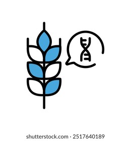 Ícone transgênico vetor ilustração de stock