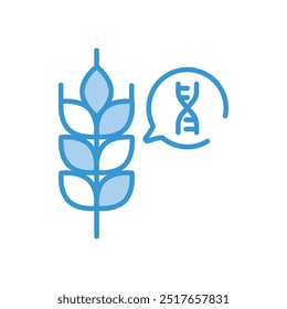 Transgenic icon vector stock illustration
