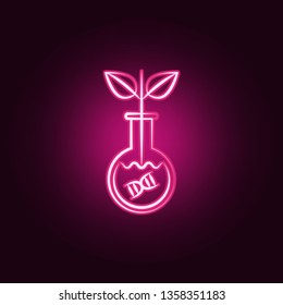Transgenic neon icon. Elements of Mad science set. Simple icon for websites, web design, mobile app, info graphics