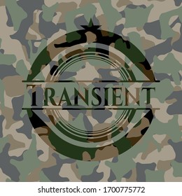 Transient on camo texture. Vector Illustration. Detailed.