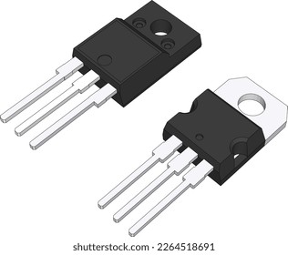 Transistor 3D Vacter. Transistor ist ein Halbleiterbauelement, mit dem elektrische Signale und Strom verstärkt oder umgeschaltet werden können. 