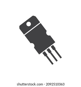 web de plantilla de diseño de ilustración de vector de iconos de transistores