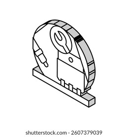 transistor installation electronics isometric icon vector. transistor installation electronics sign. isolated symbol illustration