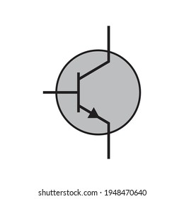 Transistor Schematic Symbol Vector Illustration Stock Vector (Royalty ...