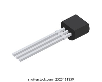Transistor which is used in electronic circuits.