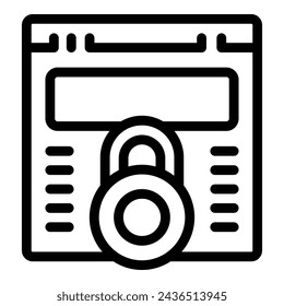Transit oversight icon outline vector. Security control. Traffic management