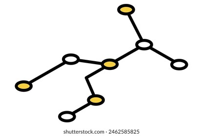 Mapa de ruta de tránsito, ilustración isométrica, Ilustración vectorial