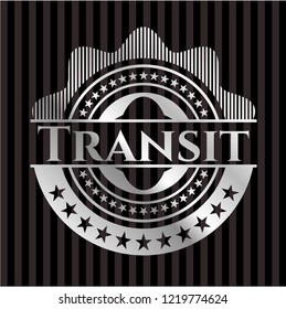 Transit  silver emblem or badge