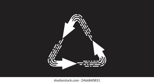 Transition Arrow raster illustration. Transition Arrow icon flat illustration design on Black background.