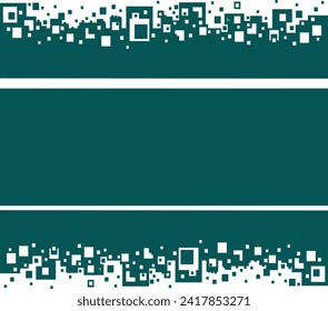 Transition between two background colors for websites through chaotic squares design, editable color vector