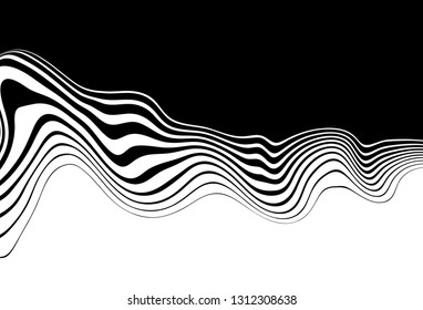 
The transition from black to white. Modern black and white vector background