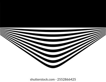 Transition from black to white. Modern vector background in retro style. Striped sports black and white pattern from lines. For advertising, covers,