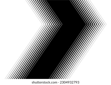 Transición de negro a blanco. Patrón rayado. Elemento de diseño. Fondo vectorial de moda.