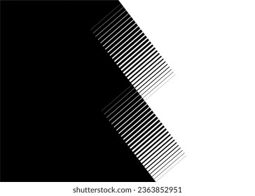 Transition from black to white. Black and white striped vector pattern of abstract rectangles. Striped pattern. Strict monochrome vector background of abstract lines.
