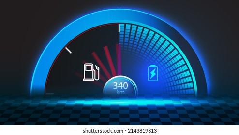 The transition from gasoline-powered to electric vehicles.