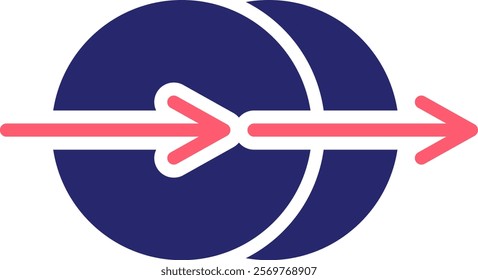 Transition Icon Fill Vector Illustration