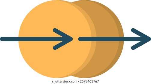 Transition Icon Flat Vector Illustration