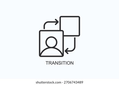 Icono De Transición O Ilustración vectorial Aislada Del Logotipo