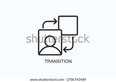 Transition Icon Or Logo Isolated Vector Illustration