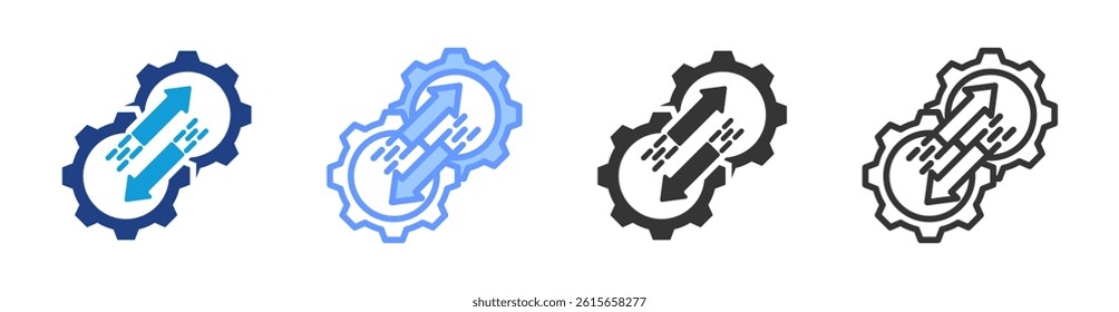 Transition icon set multiple style collection