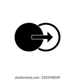 Transition Icon. Transitional, Sustainable. Movement Symbol.