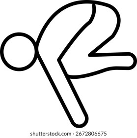 Transition Line Icon Vector Design