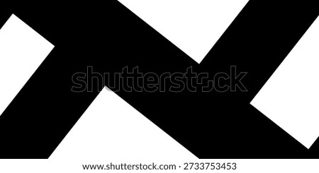 Transition masks templates. 3d rendering. Abstract animation black intersecting lines at white background