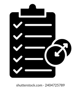 Ilustración vectorial de la línea de iconos de Planificación de Transición