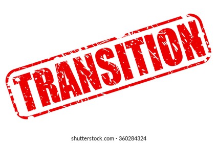 Transition red stamp text on white
