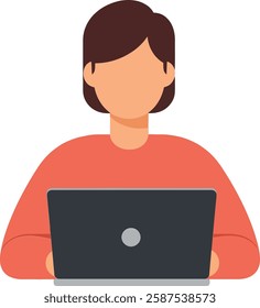 Transition from relaxed posture to focused typing position.