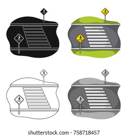 Transition single icon in cartoon style.Transition vector symbol stock illustration web.