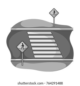 Transition single icon in monochrome style.Transition vector symbol stock illustration web.