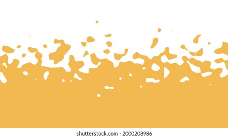 La transición del amarillo al blanco con una línea de borde desigual, interpenetración de colores. Ilustración del vector