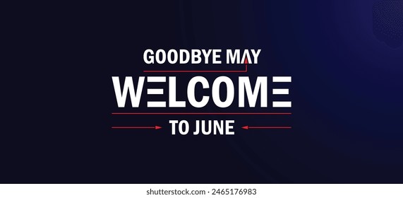 Transitioning from May to June Beautiful Design Illustration
