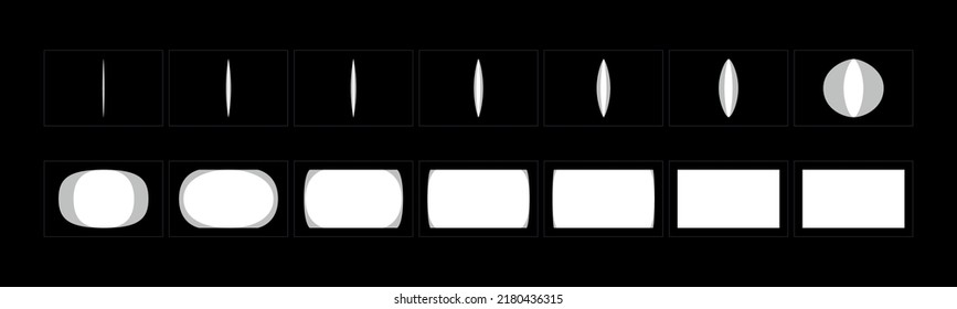 Transitions animation effect. Sprite Sheet of ready frame by frame animation for games, cartoon or video. green color vector illustration.