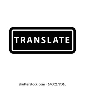 Translate banner icon vector illustration