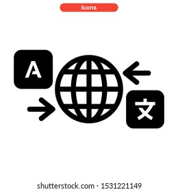 Translate icon isolated sign symbol vector illustration - high quality black style vector icons
