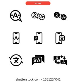 Translate icon isolated sign symbol vector illustration - Collection of high quality black style vector icons
