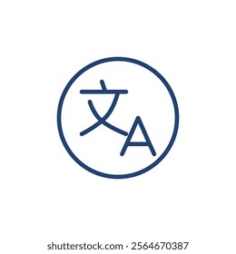 Translate icon Outline icon sign