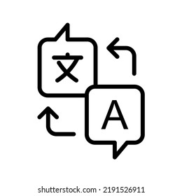 Translate icon. translation sign. vector illustration