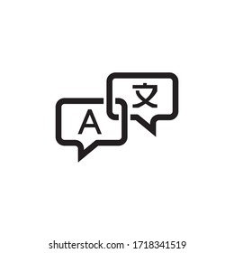 Translate Icon In Trendy  Design Vector Eps 10