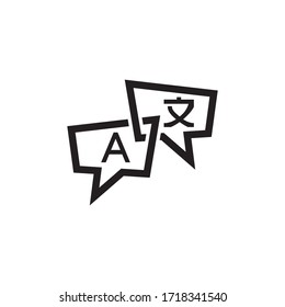 Translate Icon In Trendy  Design Vector Eps 10