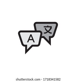 Translate Icon In Trendy  Design Vector Eps 10