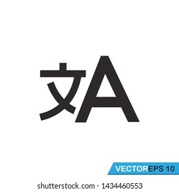 translate icon vector design illustration
