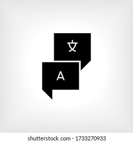 Translate Icon - Vector Illustration for Design and Websites, Presentation or Application.