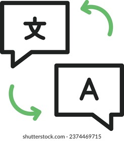 Translate icon vector image. Suitable for mobile application web application and print media.