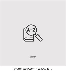 Translate Symbol, Vektorgrafik einzeln auf weißem Hintergrund