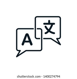Translate icon vector logo template