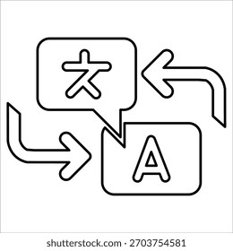 Symbole übersetzen. einfacher Zeilenvektor