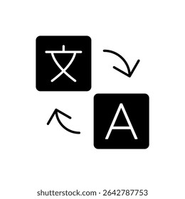 Translate Language Icon Vector for Website UI